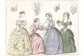 Moda ,  kolorovaná litografie, 1883