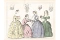 Moda ,  kolorovaná litografie, 1883