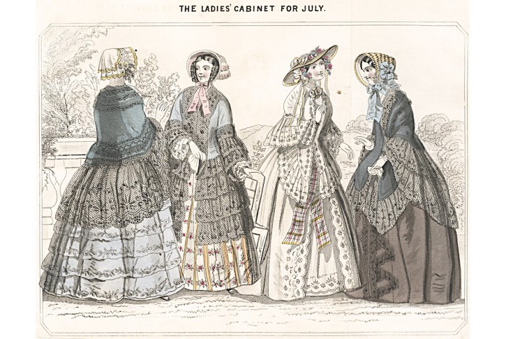 Moda 1 ,  kolorovaná litografie, (1860)
