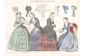 Moda 5.,  kolorovaná litografie, (1860)