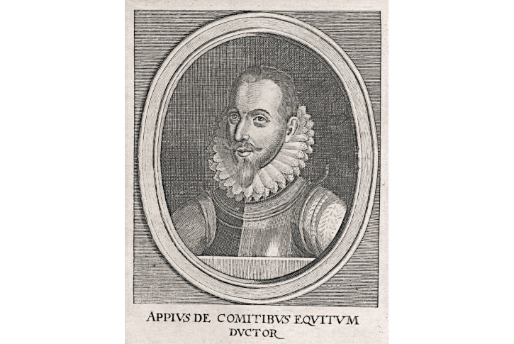 Conti, Appio generál, mědiryt, (1700)