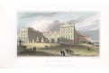 Praha Pražský hrad, Lange, kolor. oceloryt, 1841