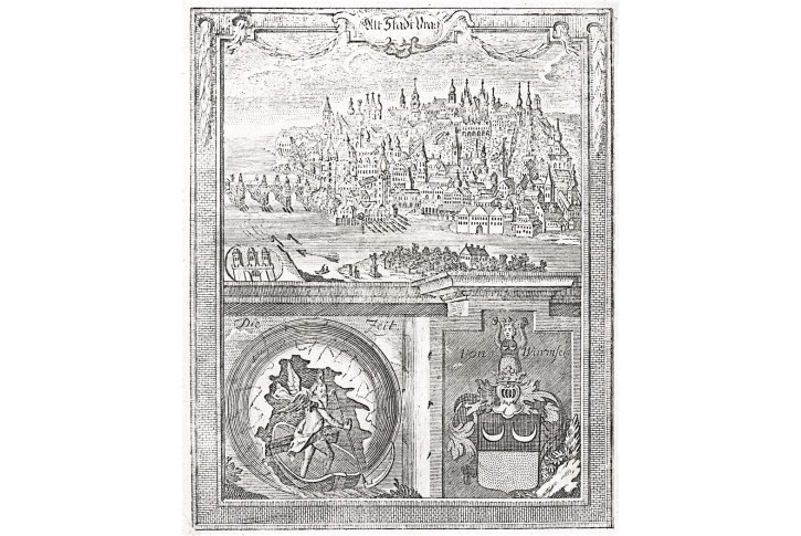 Praha Staré město, Zittauisches,  mědiryt, (1790)