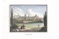 Kroměříž, Kl. Universum, kolor. oceloryt, (1840)