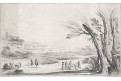 Krajina u řeky, Jean Pesne, lept, 1685