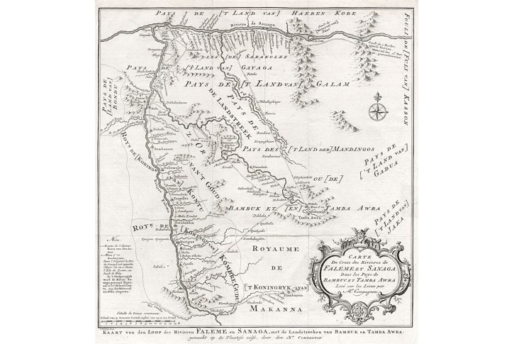 Faleme Et Sanaga, Bellin, mědiryt, 1764