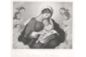 Madonna dle Sassoferato, Payne, oceloryt, (1860)