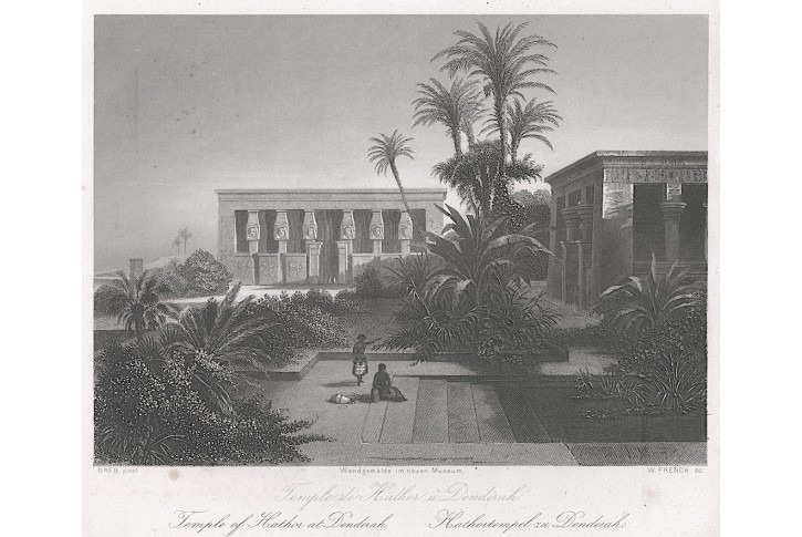 Dendera, Payne, oceloryt 1860