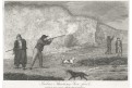 Lov mořské ptactvo, Wheble, mědiryt, 1800