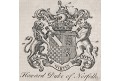 Howard Duke of Norfolk, mědiryt , (18 stol.)