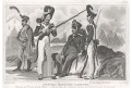 Uniformy Německo I., Le Bas, oceloryt 1842