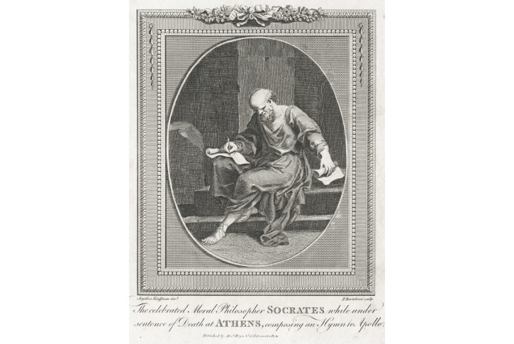 Sokrates, Ang. Kauffman - F. Bartolozzi, 1782