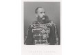 František Josef I. císař, oceloryt, 1850
