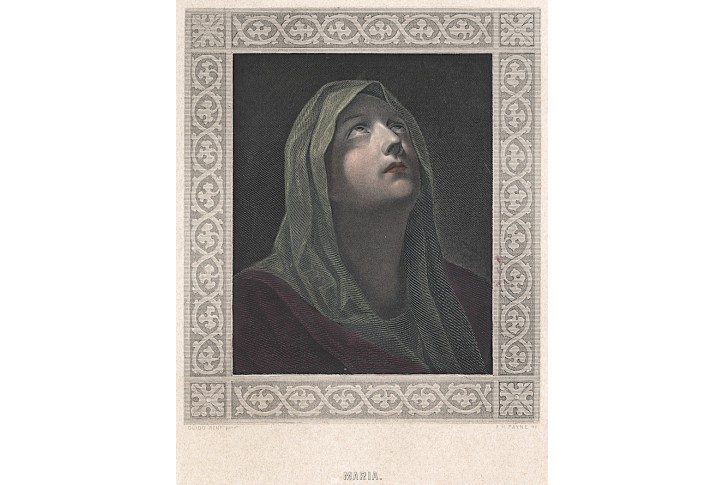 Maria bolestná, kolor. oceloryt, (1840)