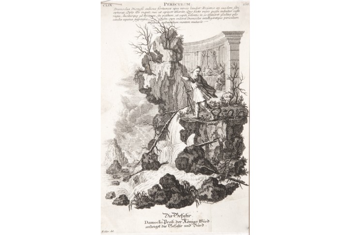 Nebezpečí alegorie, mědiryt, 1770