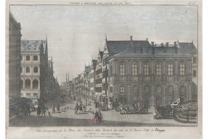 Augsburg Perlach, kolor. mědiryt, 1780