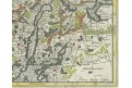 Mercator - Hondius, Suecia, kolor. mědiryt, 1623