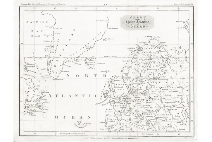 North Atlantic, Blackwood, oceloryt 1811
