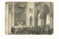 Paris Notre Dame interier, litografie, 1861