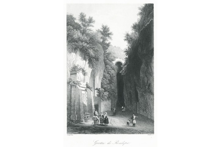 Napoli Posilipo, Payne, oceloryt (1860)