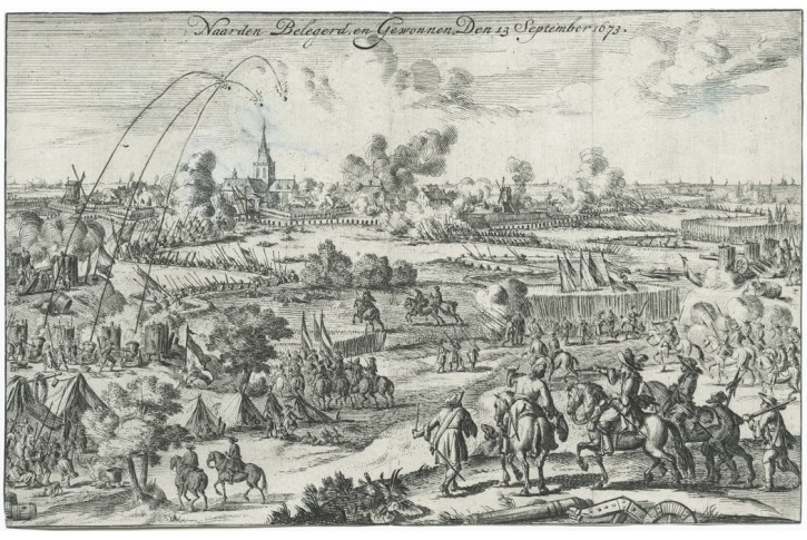 Naarden bitva , mědiryt, (1700)