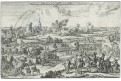 Naarden bitva , mědiryt, (1700)