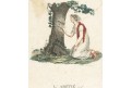 Přátelství - L Amite, Bohman, kolor. mědiryt, 1820