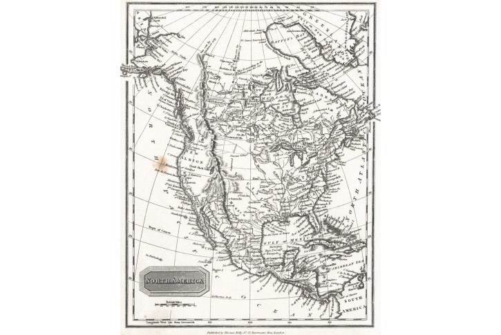 Nord America, Th. Kelly,  oceloryt, (1830)