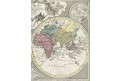 Mappa Totius Mundi, Lotter, kolor. mědiryt , 1775
