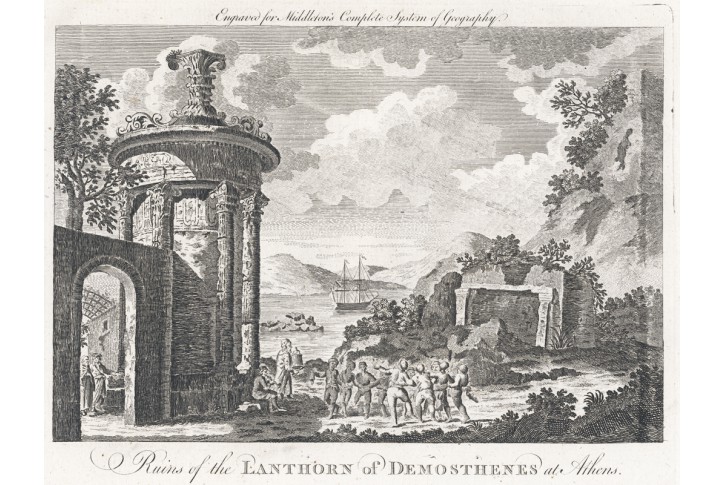 Atény, Middleton,  mědiryt , 1777