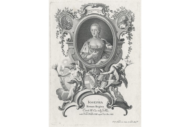 Marie Josefa Bavorská, Nilson, mědiryt, (1770)