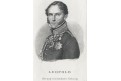 Leopold von Sachsen Coburg, mědiryt, (1830)