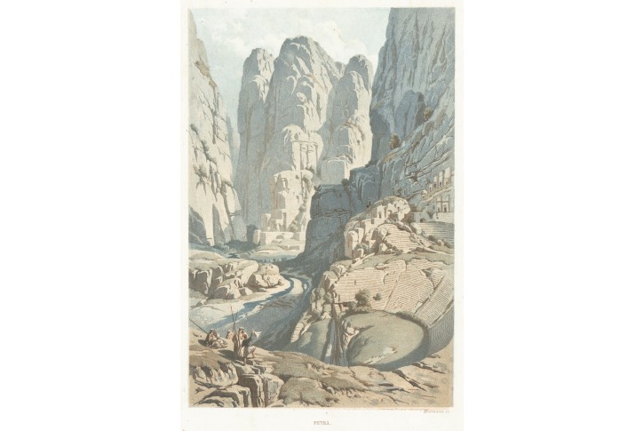 Petra, kolor litografie, 1861