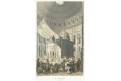 Jerusalem Boží hrob, kolor litografie, 1861
