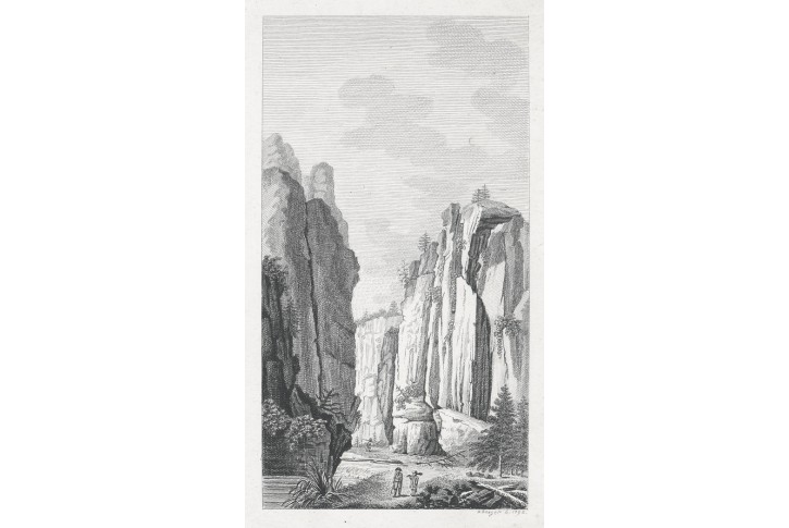Skály udolí, Dan. Berger, mědiryt, 1792