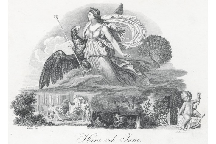 Hera neboli Juno, mědiryt , (1810)