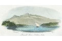 Panwell River Dekkan India, akvatinta, 1816