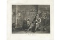 Hospoda hra v karty, dle Tenierse. mědiryt,  1745