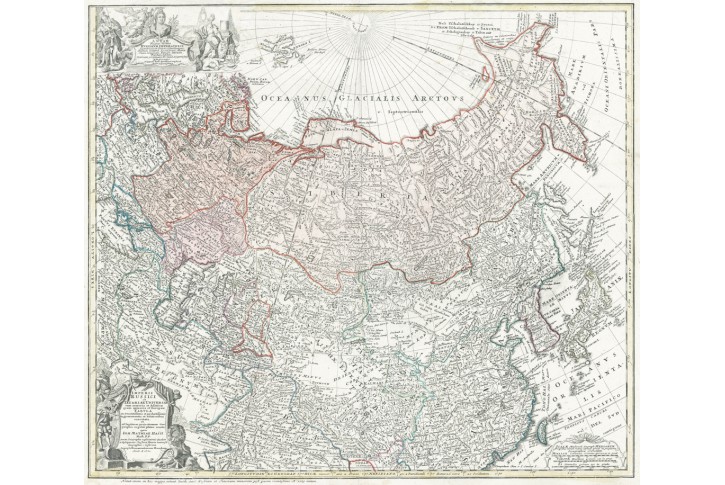 Homann dědic. : Imperiii Russici, mědiryt, (1730)