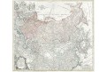 Homann dědic. : Imperiii Russici, mědiryt, (1740)