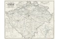 Mapa poštovních spojů v Čechách, Pachmam, 1924