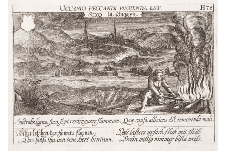 Szikszo, Meissner, mědiryt, 1678