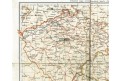 Železniční mapa (Čechy Morava), litografie, (1910)