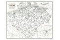 Mapa poštovních spojů v Čechách, Pachmam, 1946