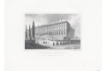 Praha Černínský palác, Lange, oceloryt, 1841