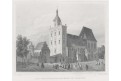 Olomouc sv. Václava, Lange, oceloryt, 1848