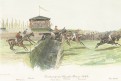 Steeple Chase, chromolitografie, 1883