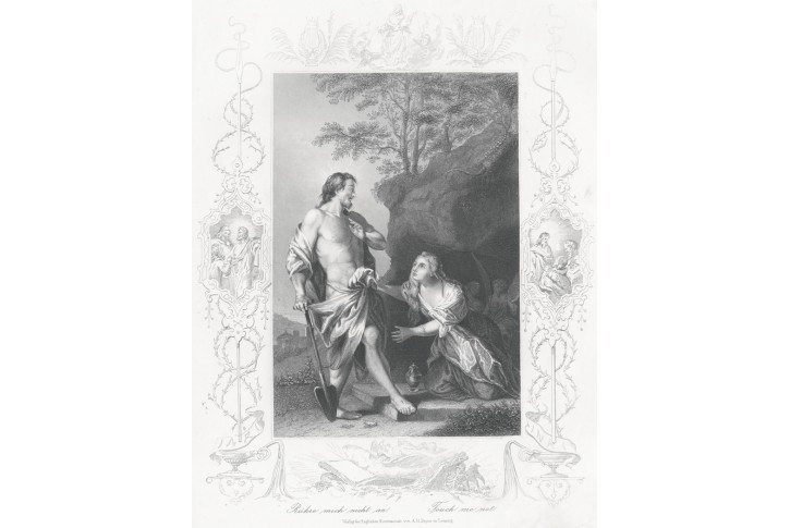 Ježís zmrtvýchvstání, Payne, oceloryt, 1860