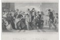 Svatba v Káni Galilejské, Payne, oceloryt, 1860