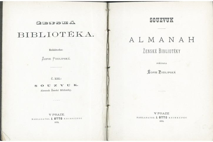 Souzvuk : almanach Ženské bibliotéky Pha, 1874